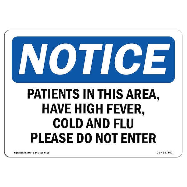 OSHA, 12" H, Peel & Stick Wall Graphic, 18" x 12", Lndscp, Use Hand Sanitizer Face Mask If Flu Sign